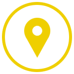 Hands on Museum - Yellow location pin