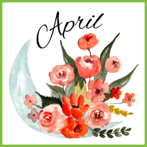 April Watercolor Flowers