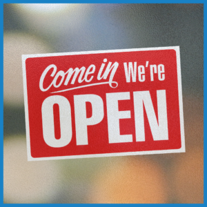 We Are Open Today!